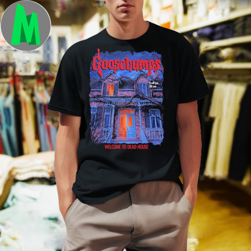 Goosebumps Welcome To Dead House Horror Book Cover T-Shirt
