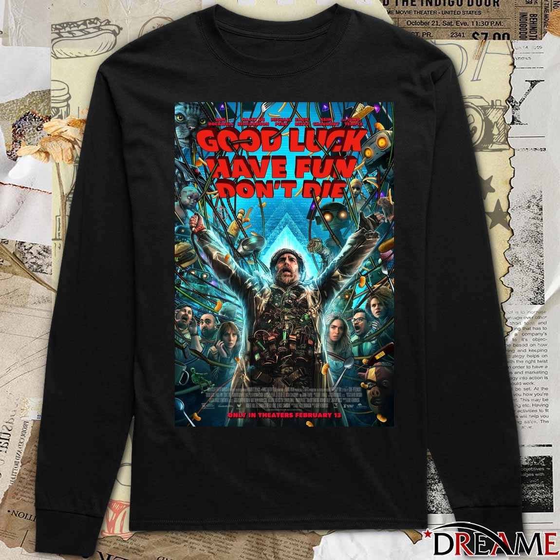 Gore Verbinski Good Luck, Have Fun, Don’t Die Only In Theaters February 13 2026 Poster t-shirt