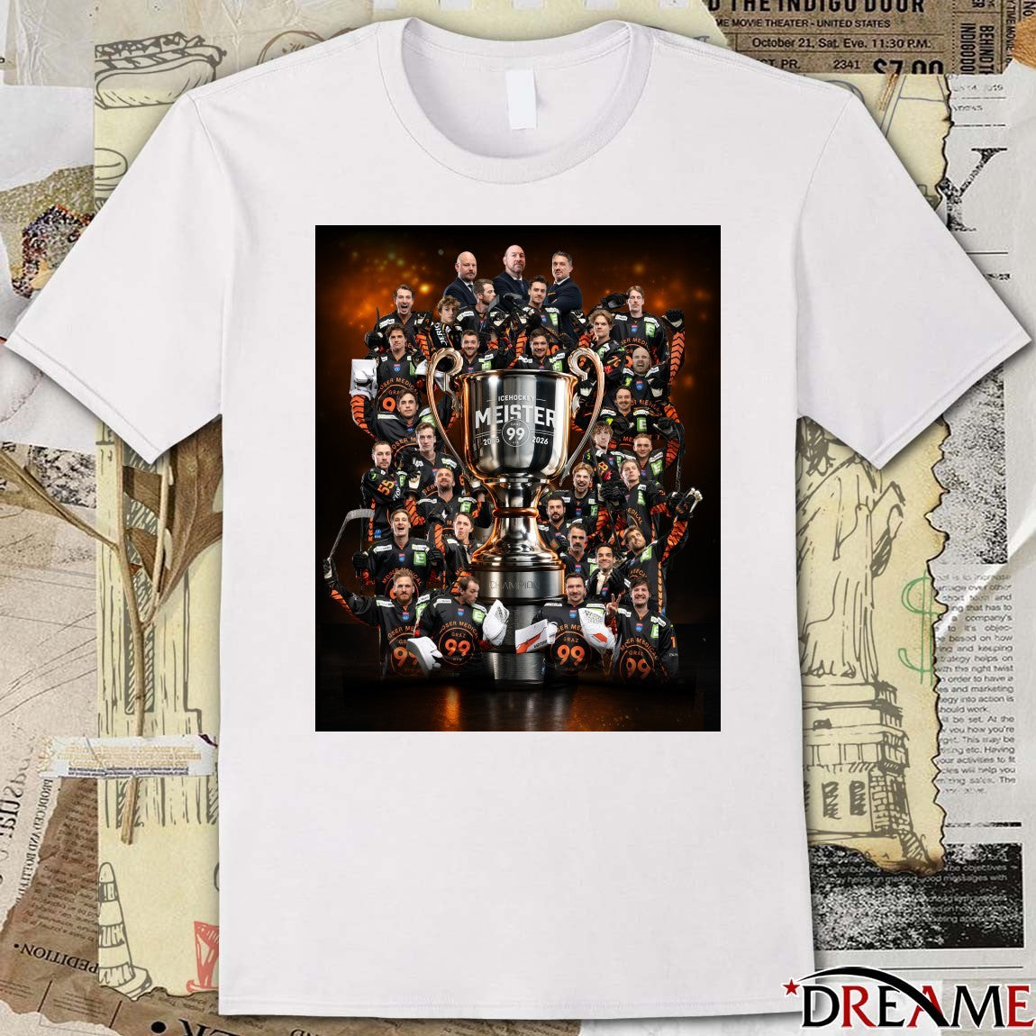 Graz 99ers 2025-26 ICE HL Ice Hockey Championship Poster t-shirt