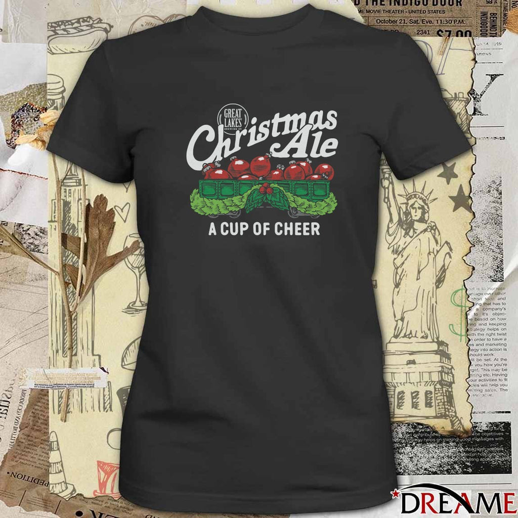 Great Lakes Brewing Co. Christmas Ale A Cup Of Cheer 2025 Fanart t-shirt