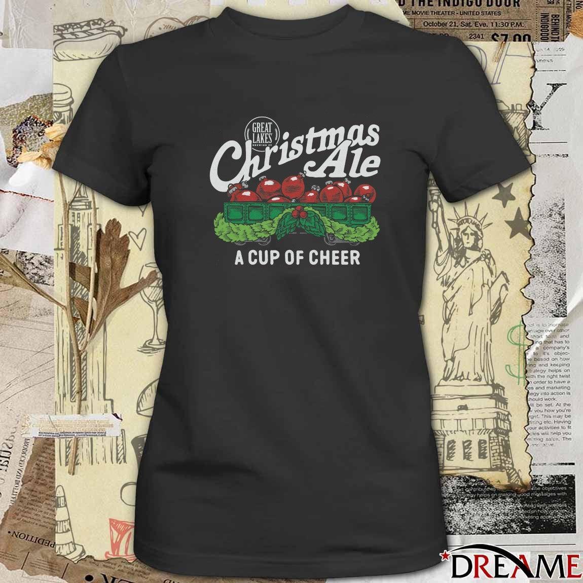 Great Lakes Brewing Co. Christmas Ale A Cup Of Cheer 2025 Fanart t-shirt
