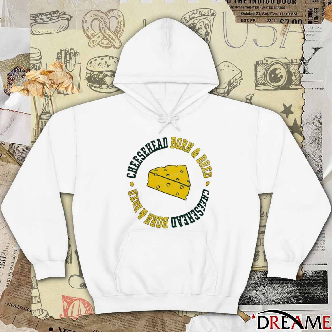 Green Bay Packers Cheesehead Born and Bred t-shirt