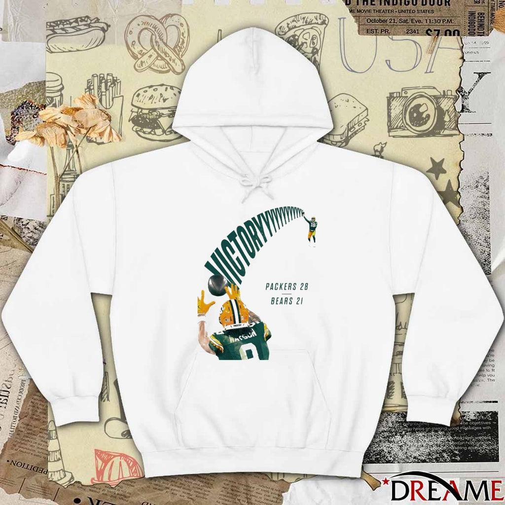 Green Bay Packers Victory Final Score 28 Bears 21 t-shirt