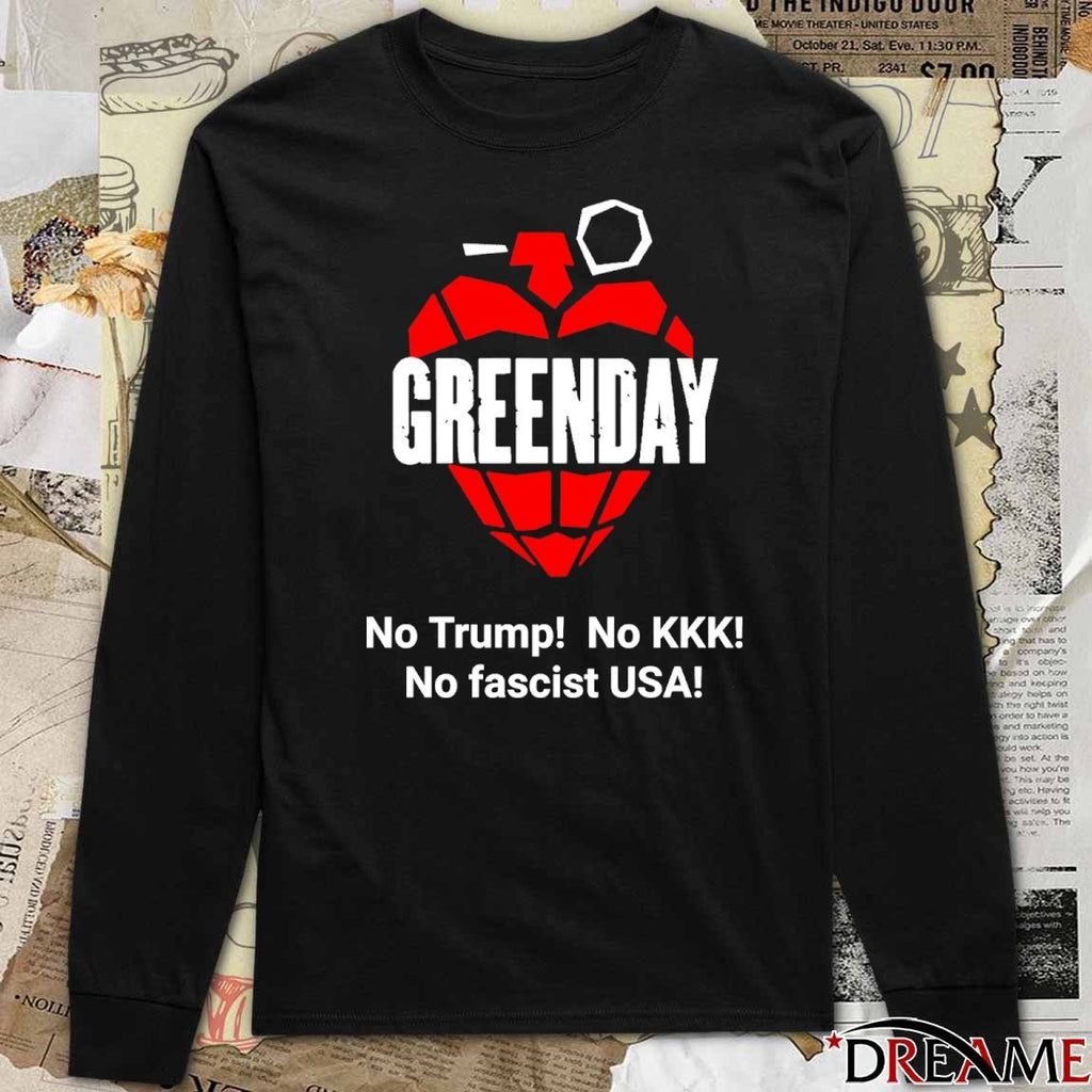 Green Day No Trump No KKK No Fascist USA t-shirt