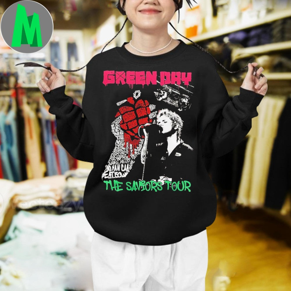 Green Day The Saviors Tour 2025 Shirt