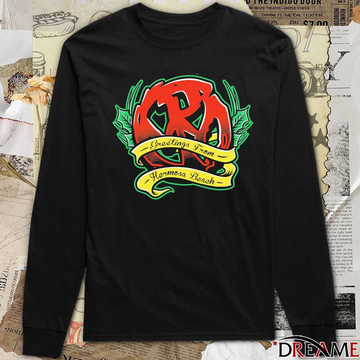 Greetings From Hermosa Beach Pennywise Xmas 2025 t-shirt