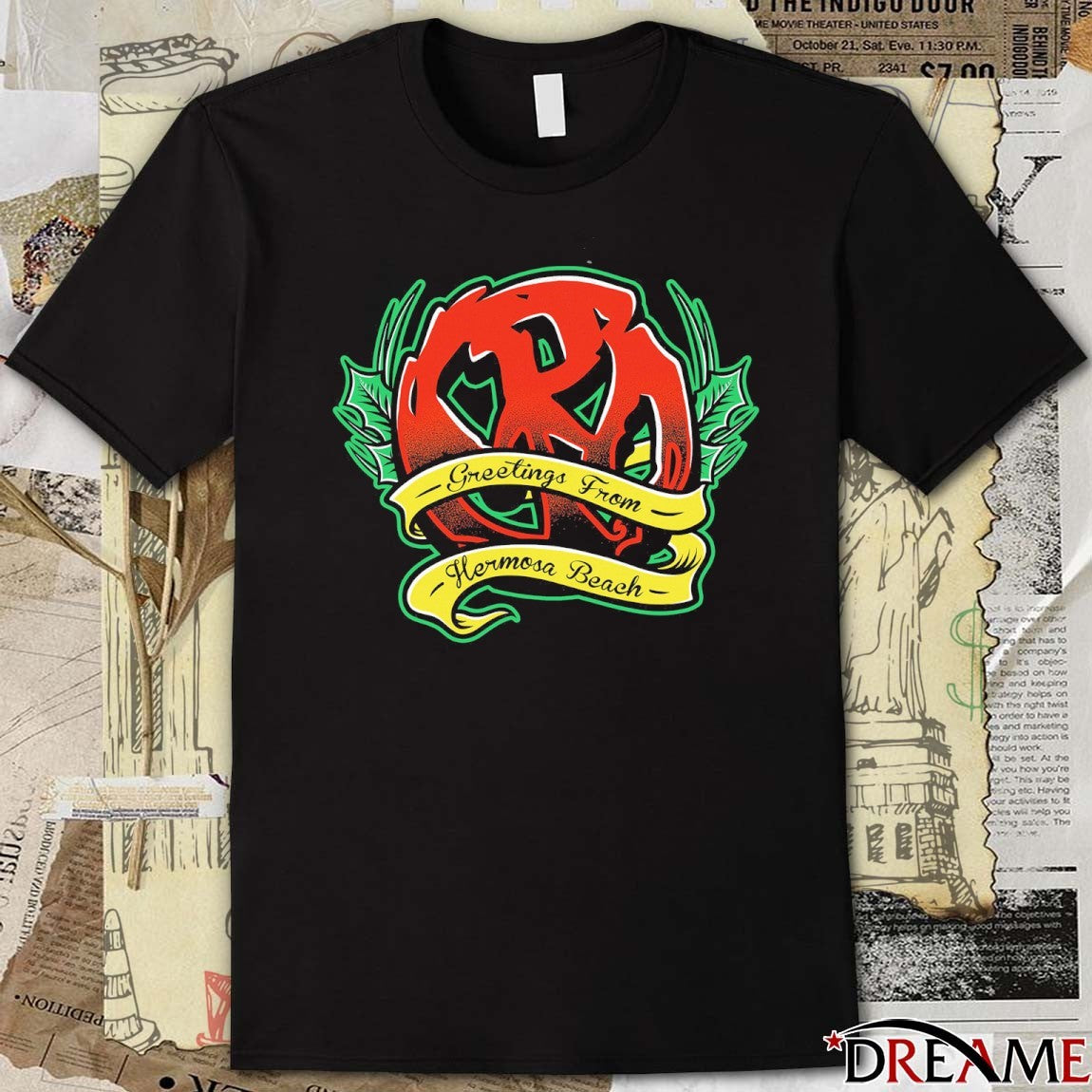 Greetings From Hermosa Beach Pennywise Xmas 2025 t-shirt