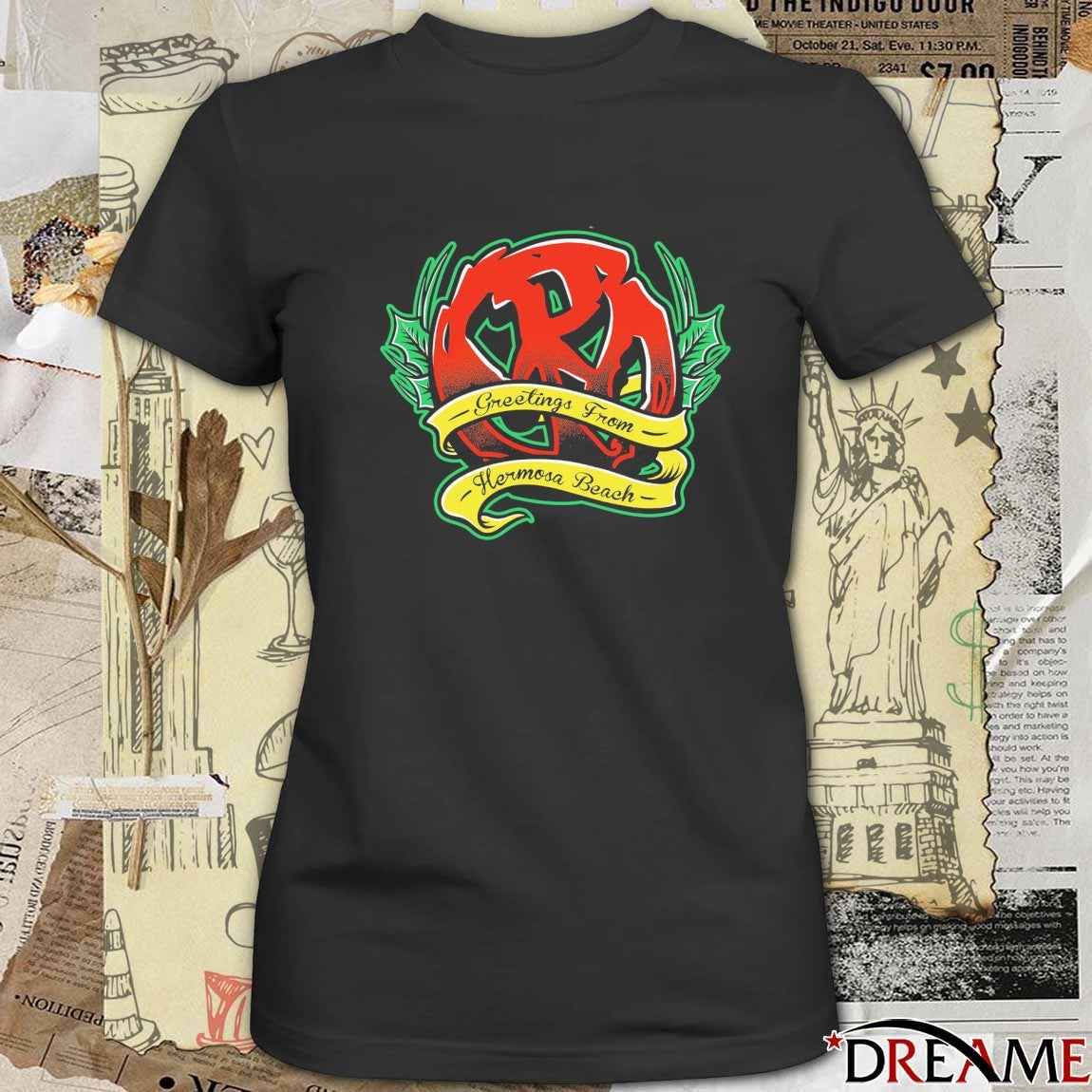 Greetings From Hermosa Beach Pennywise Xmas 2025 t-shirt