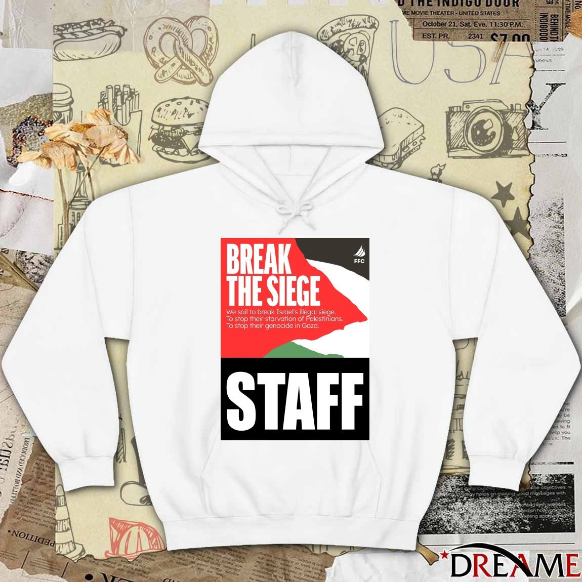 Greta Thunberg Break The Siege Staff Poster t-shirt
