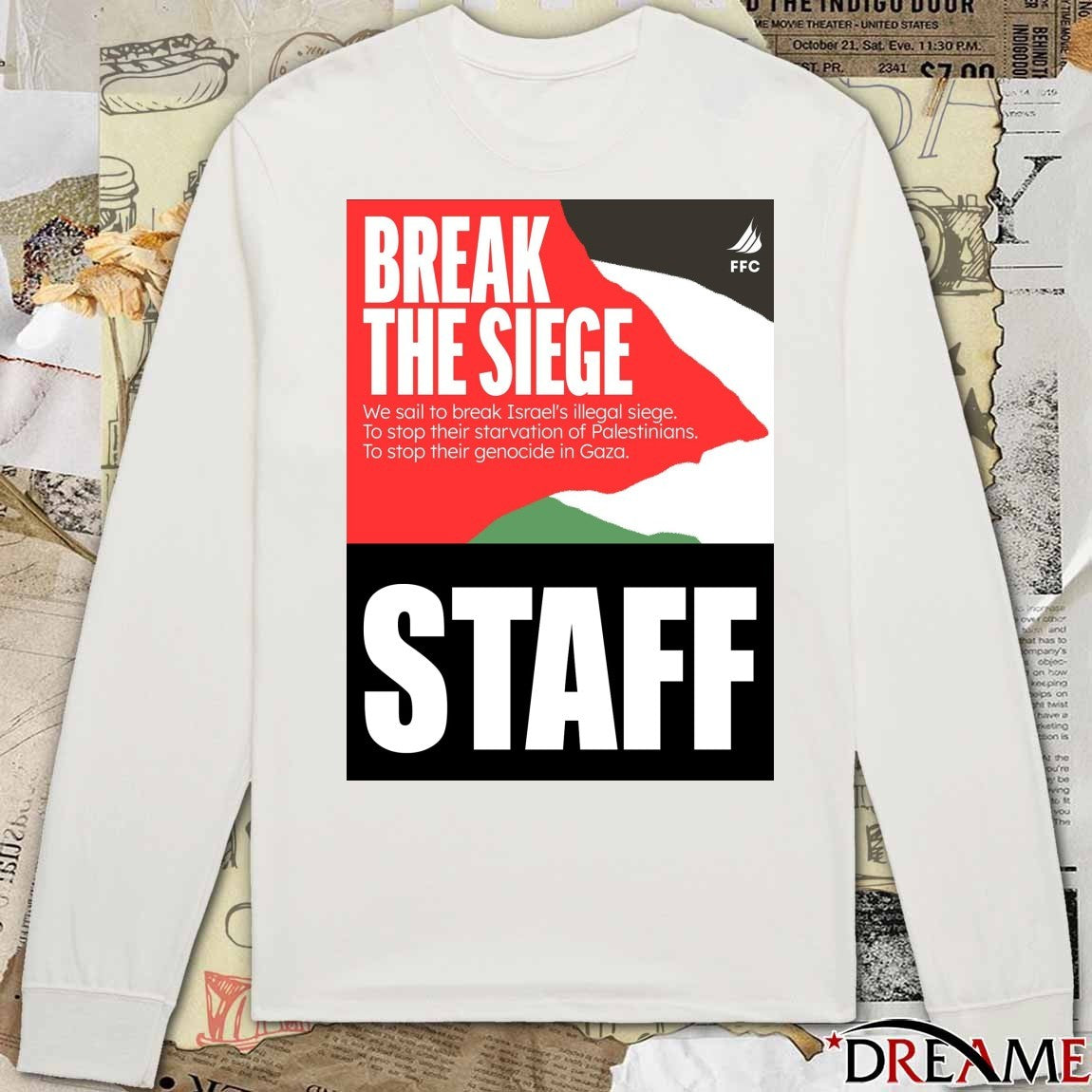 Greta Thunberg Break The Siege Staff Poster t-shirt