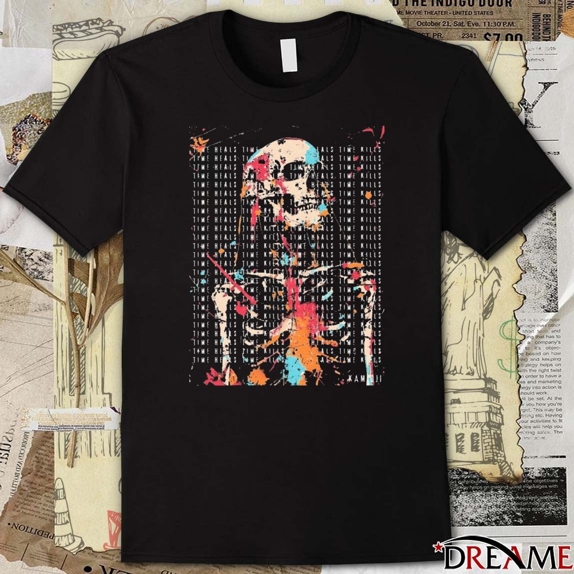 Greta Thunberg Gothic Skeleton Graphic 2025 t-shirt