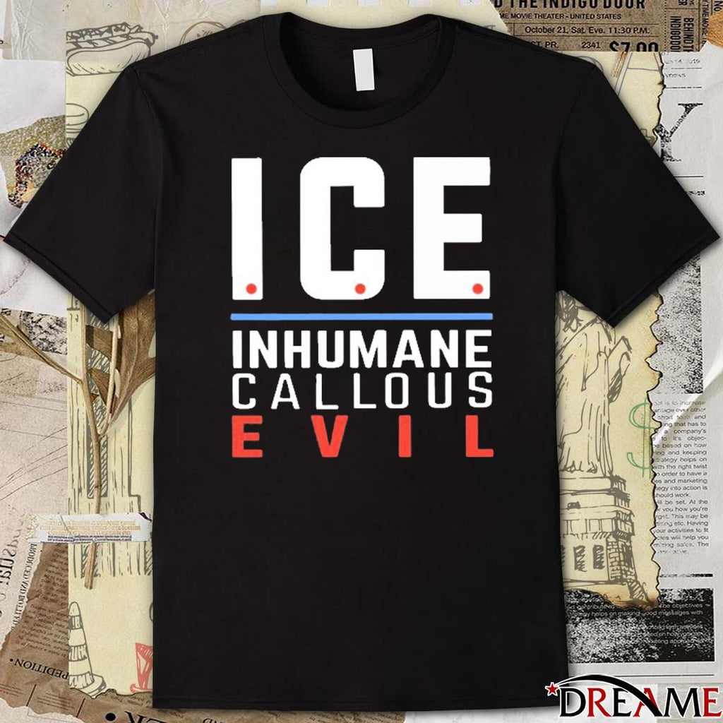 Greta Thunberg Ice Inhumane Callous Evil 2025 t-shirt