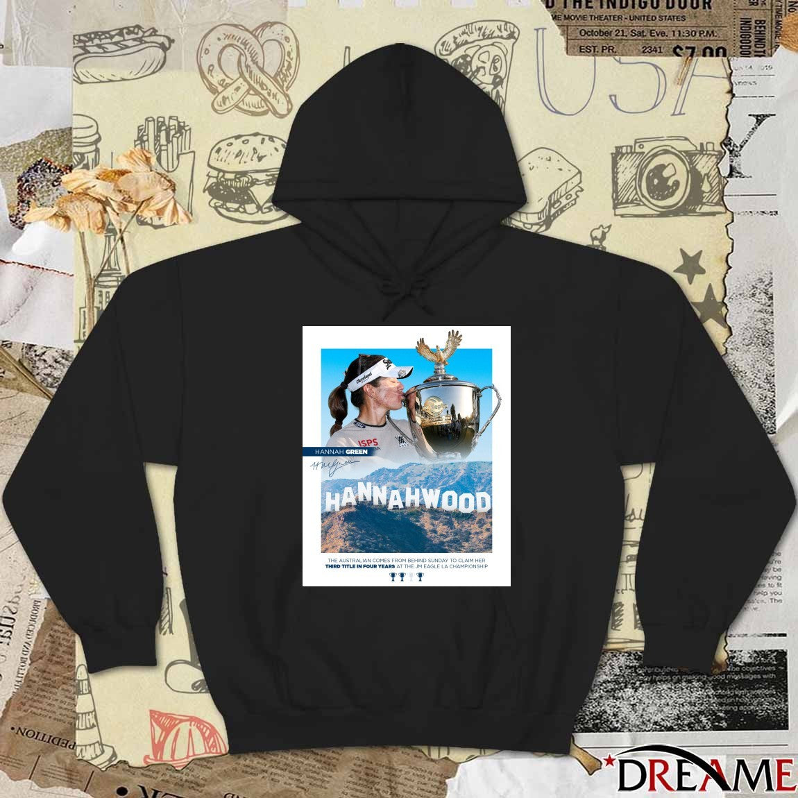 Hannah Green 2026 The Australian Comes From Behind Sunday To Claim Her Third Title In Four Years At The JM Eagle LA Championship Signature Poster t-shirt