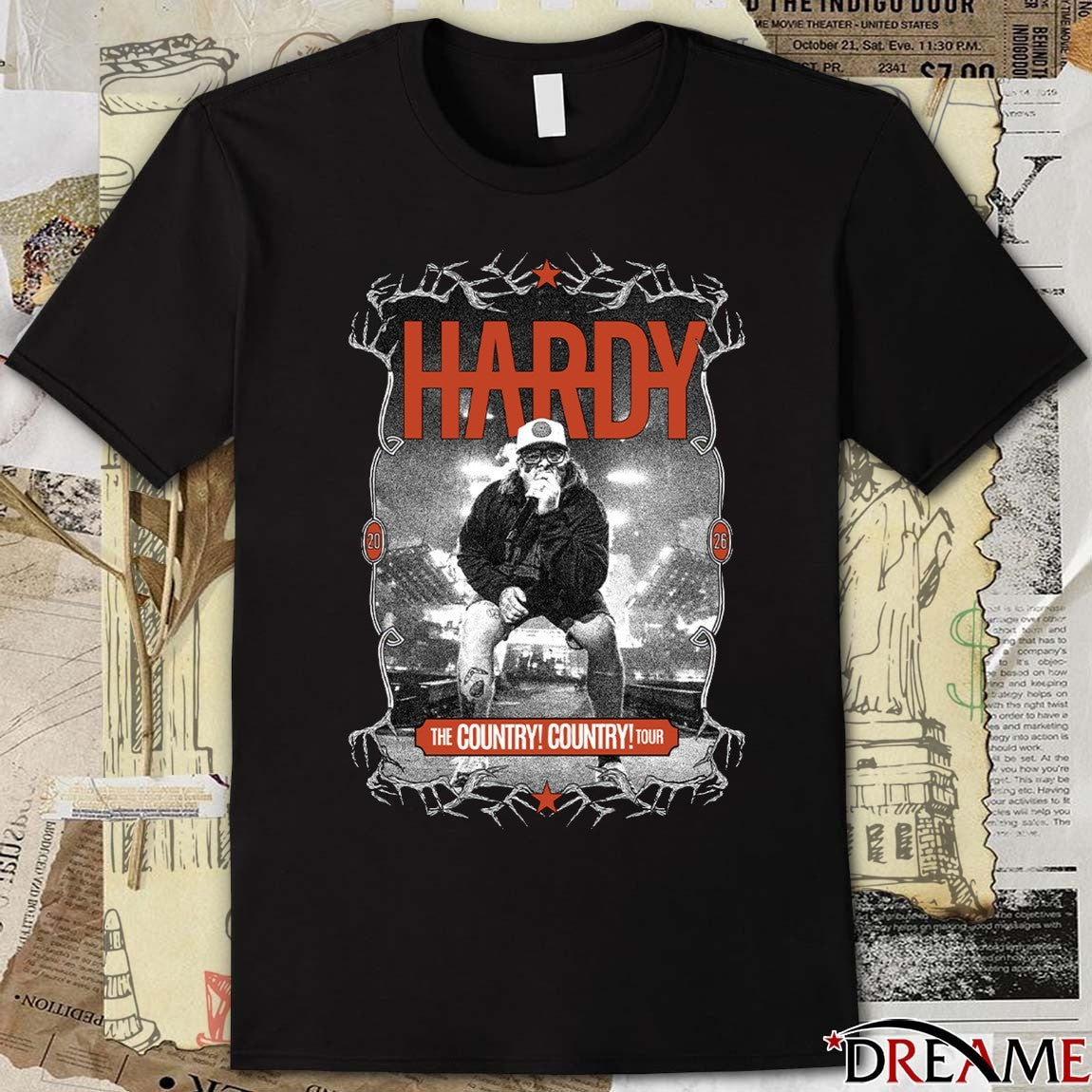 Hardy Country The Country Country Tour 2026 Vintage Fans t-shirt