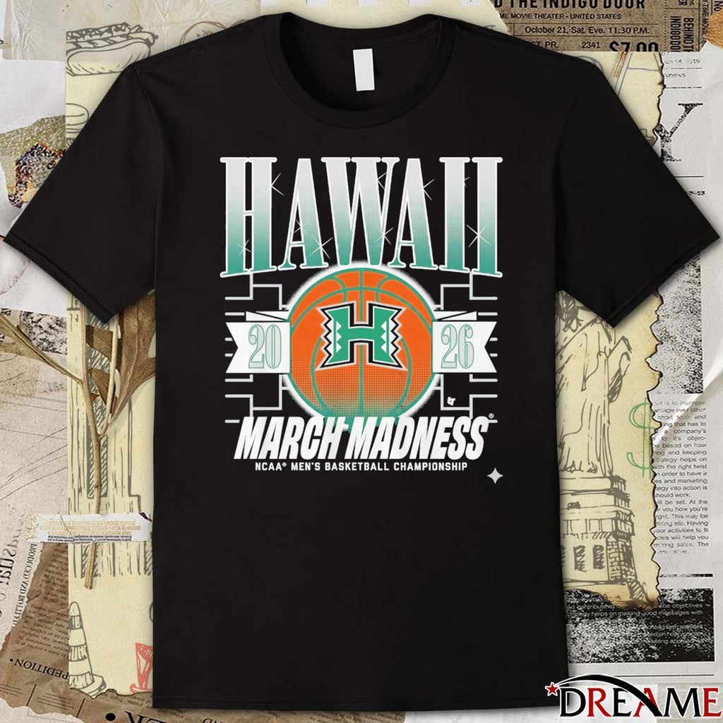 Hawaii Rainbow Warriors MBB 2026 NCAA Men’s Basketball Championship March Madness t-shirt
