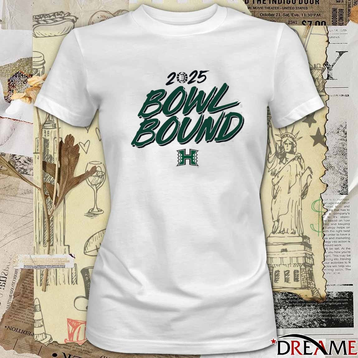 Hawaii Rainbow Warriors football NCAA 2025 Bowl Bound Season t-shirt