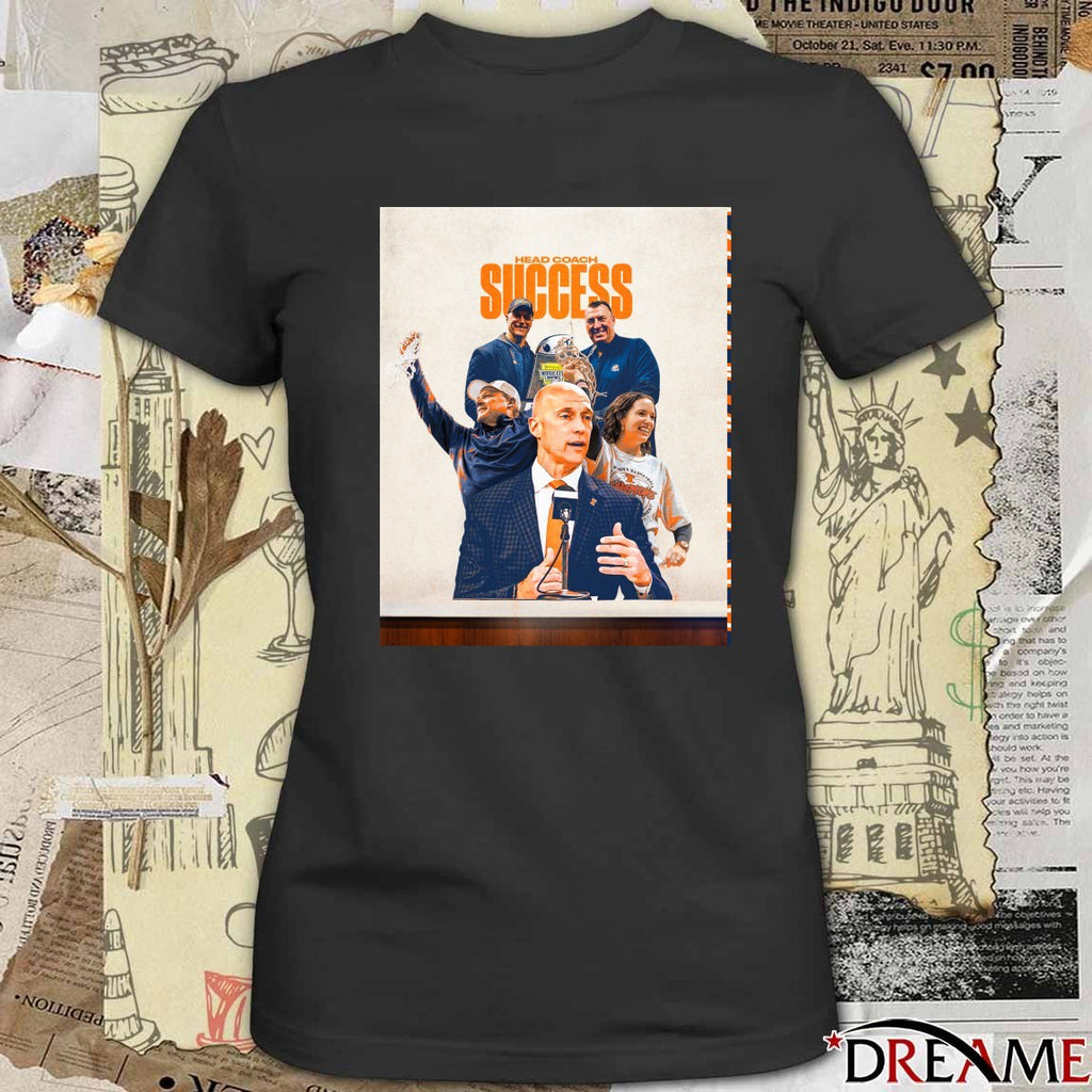 Head Coach Success The Best 10 Years Of Illinois Athletics Led By Josh Whitman t-shirt