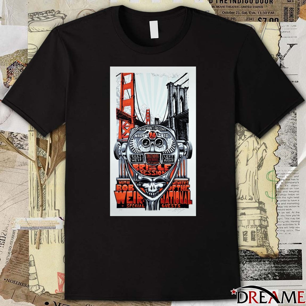 Headcount Presents The Bridge Session HeadCount Bob Weir Poster t-shirt