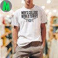 Heather Gray 2025 NCAA Mens College World Series Baseball Bat Logo T-Shirt – Omaha CWS Fan Apparel