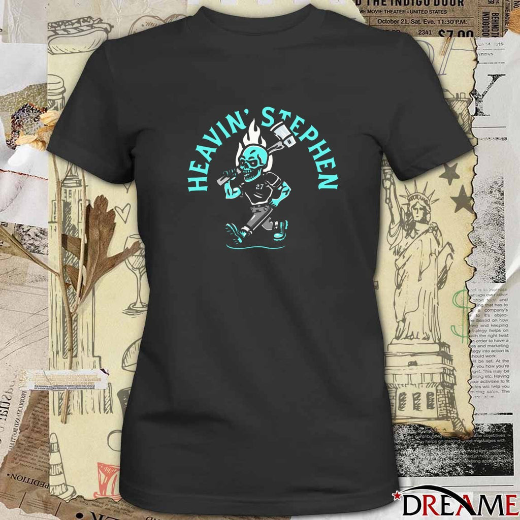 Heavin’ Stephen Axe Throwing Championship 2025 Skull Mascot t-shirt