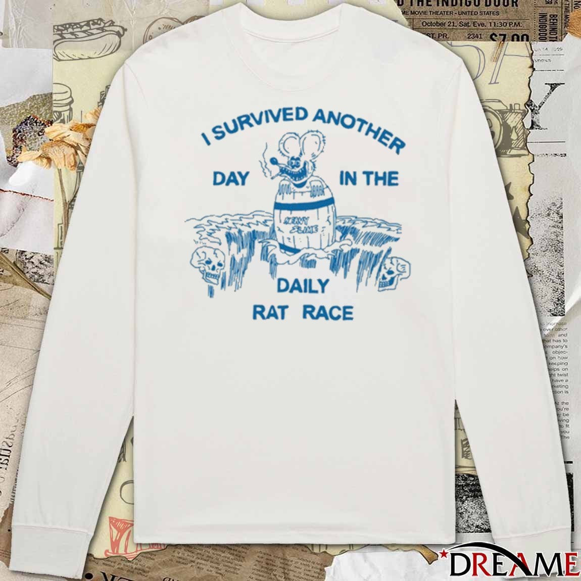 Heavyslime I Survived Another Day In The Daily Rat Race t-shirt