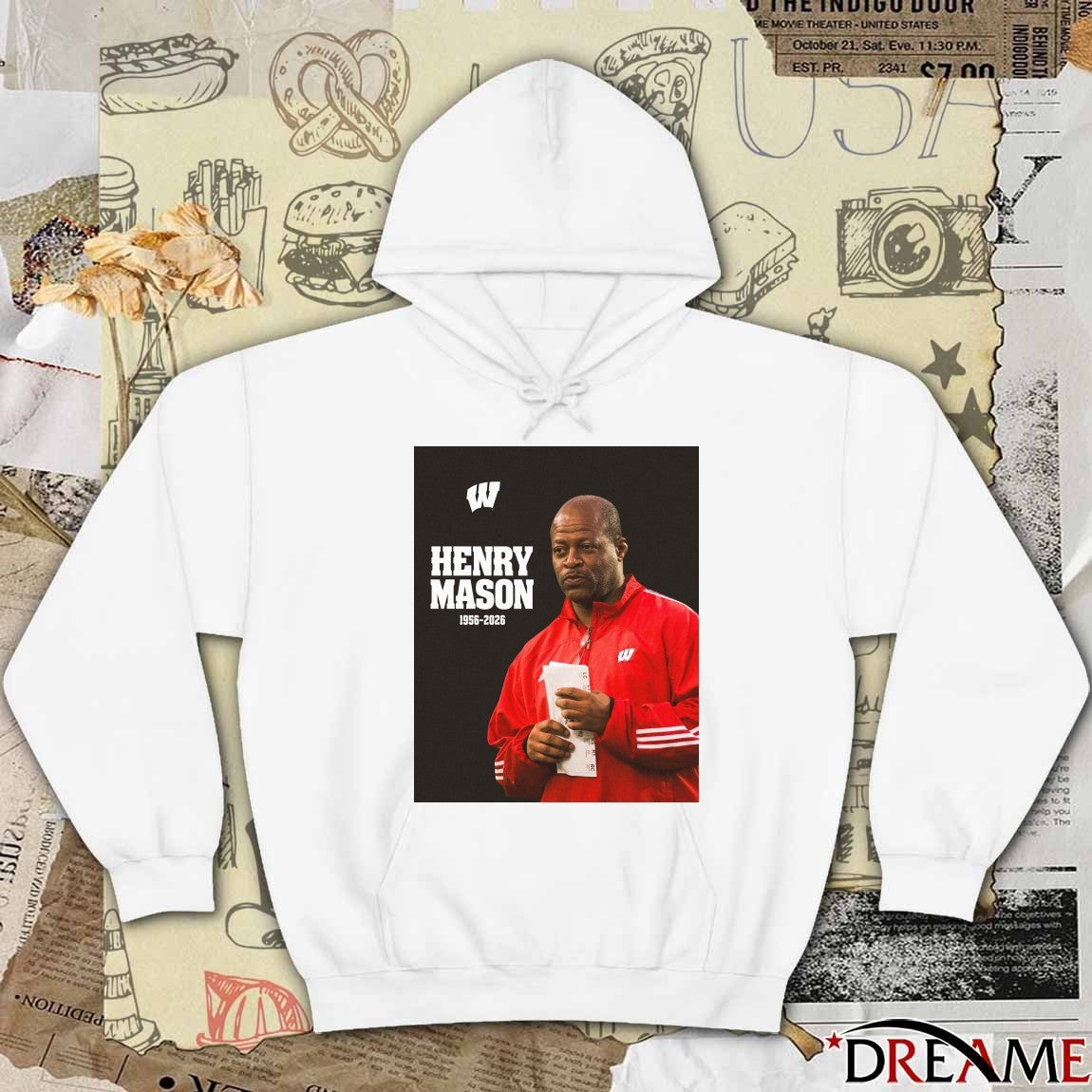 Henry Mason 1956 – 2026 Wisconsin Badgers Football Poster t-shirt