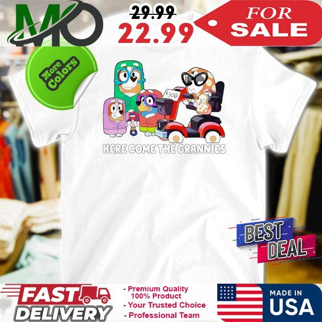 Here Come The Grannies Bluey Family Shirt