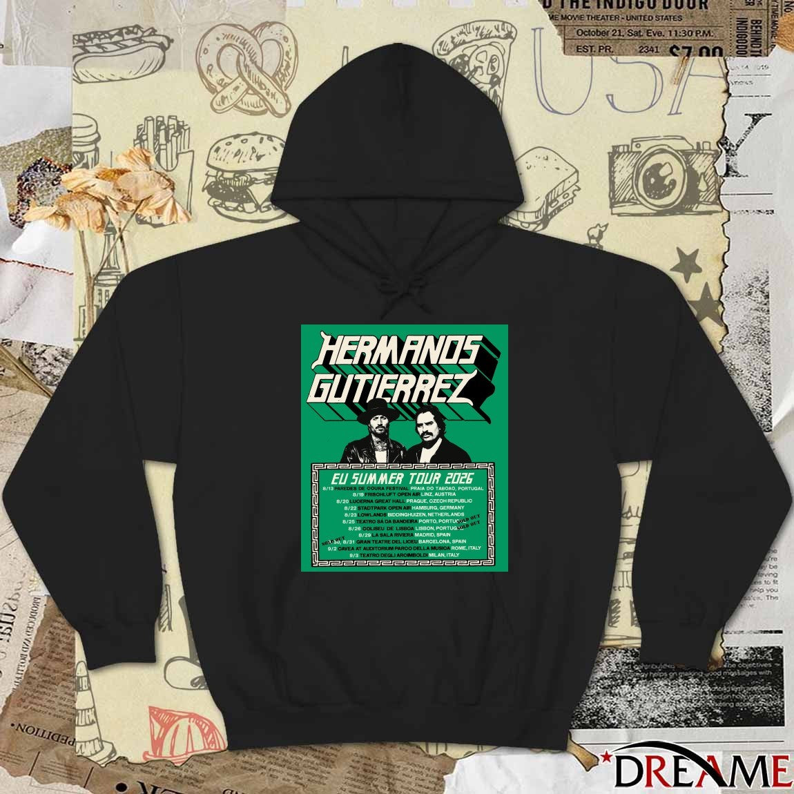Hermanos Gutierrez Eu Summer Tour 2026 August – September Poster t-shirt