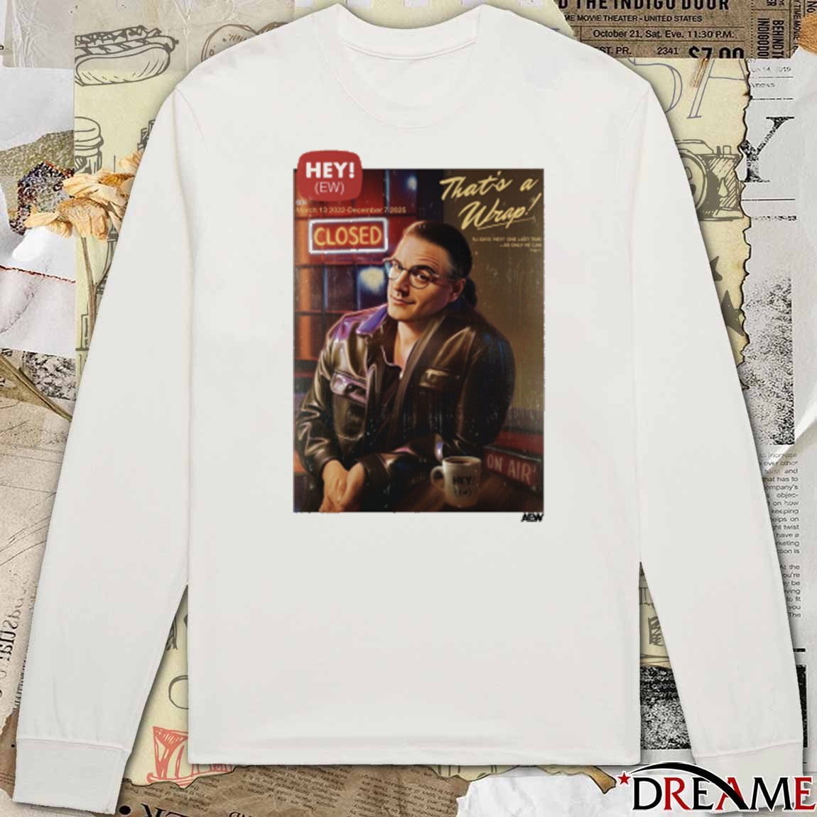 Hey! EW That’s a Wrap Closed On Air AEW 2025 t-shirt