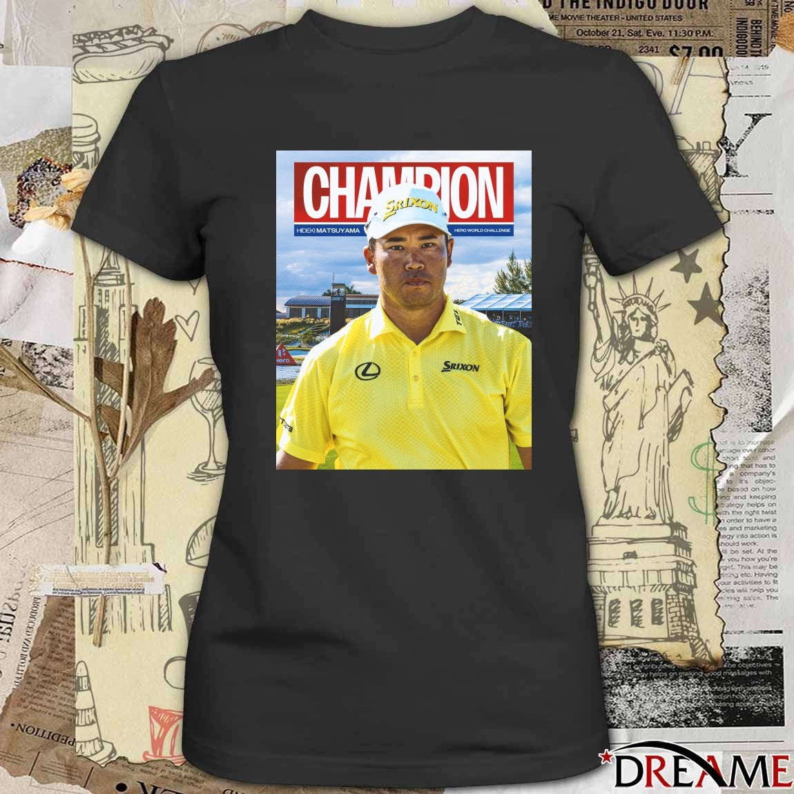 Hideki Matsuyama Hero World Challenge Golf Tournament Champion 2025 Poster t-shirt