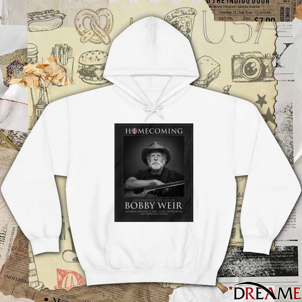 Homecoming Celebrating The Life Of Bobby Weir January 17 2026 Civic Center Plaza Poster t-shirt
