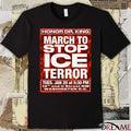 Honor Dr. King March To Stop ICE Terror January 20 2026 Washington DC Poster t-shirt