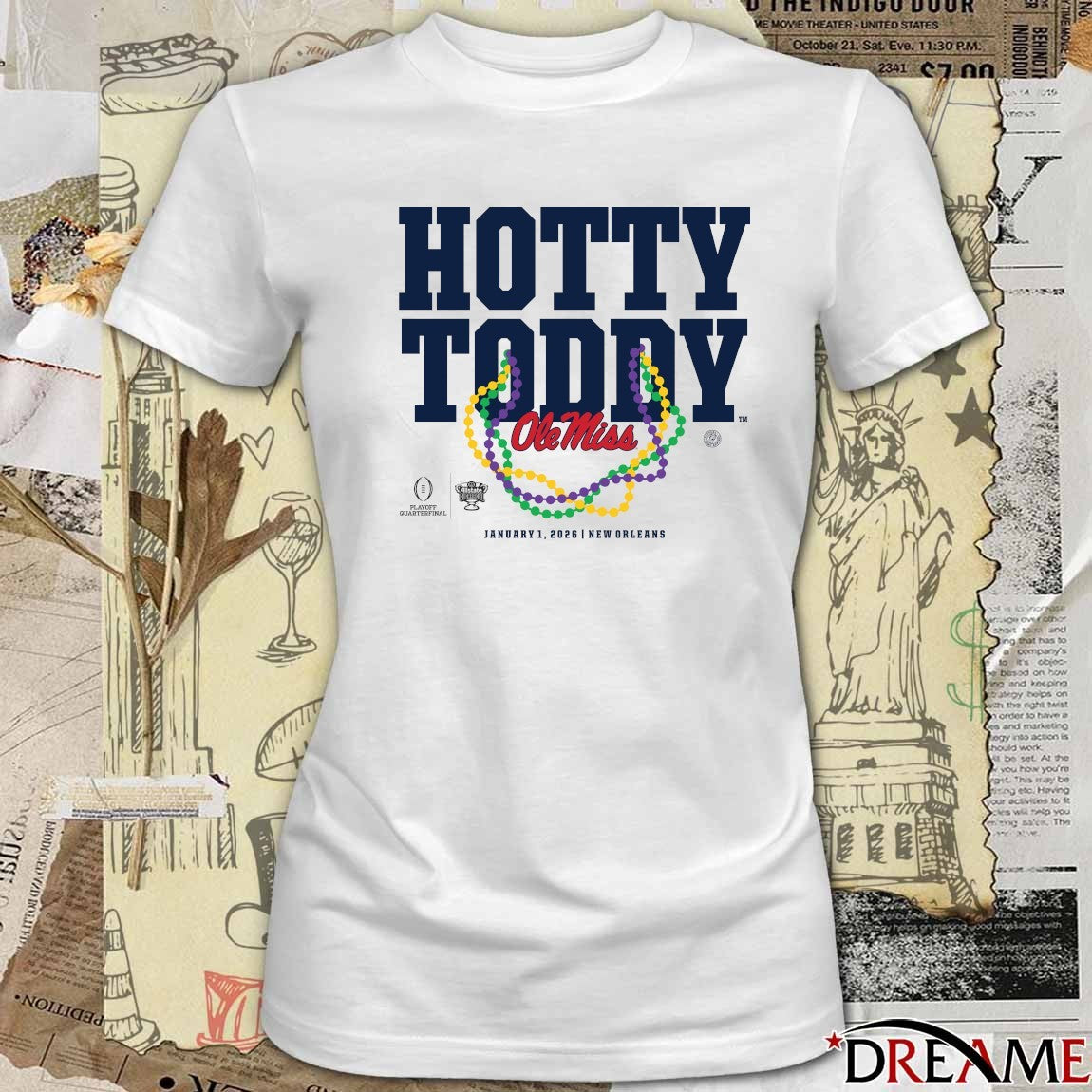 Hotty Toddy Ole Miss Football January 1 2026 New Orleans t-shirt