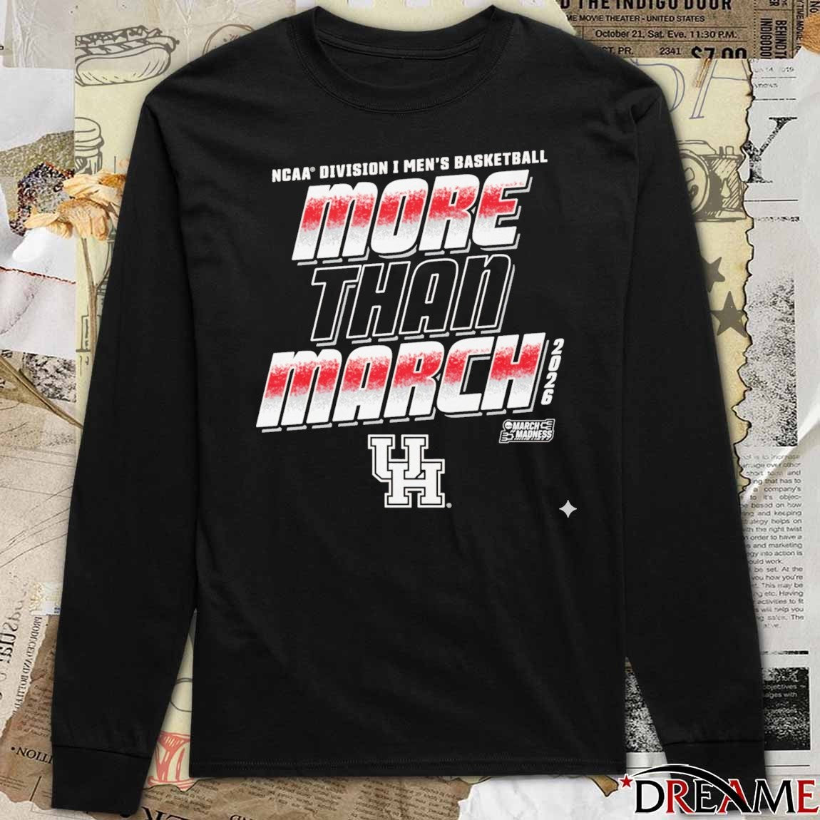 Houston Cougars 2026 NCAA Division I Men’s Basketball More Than March t-shirt