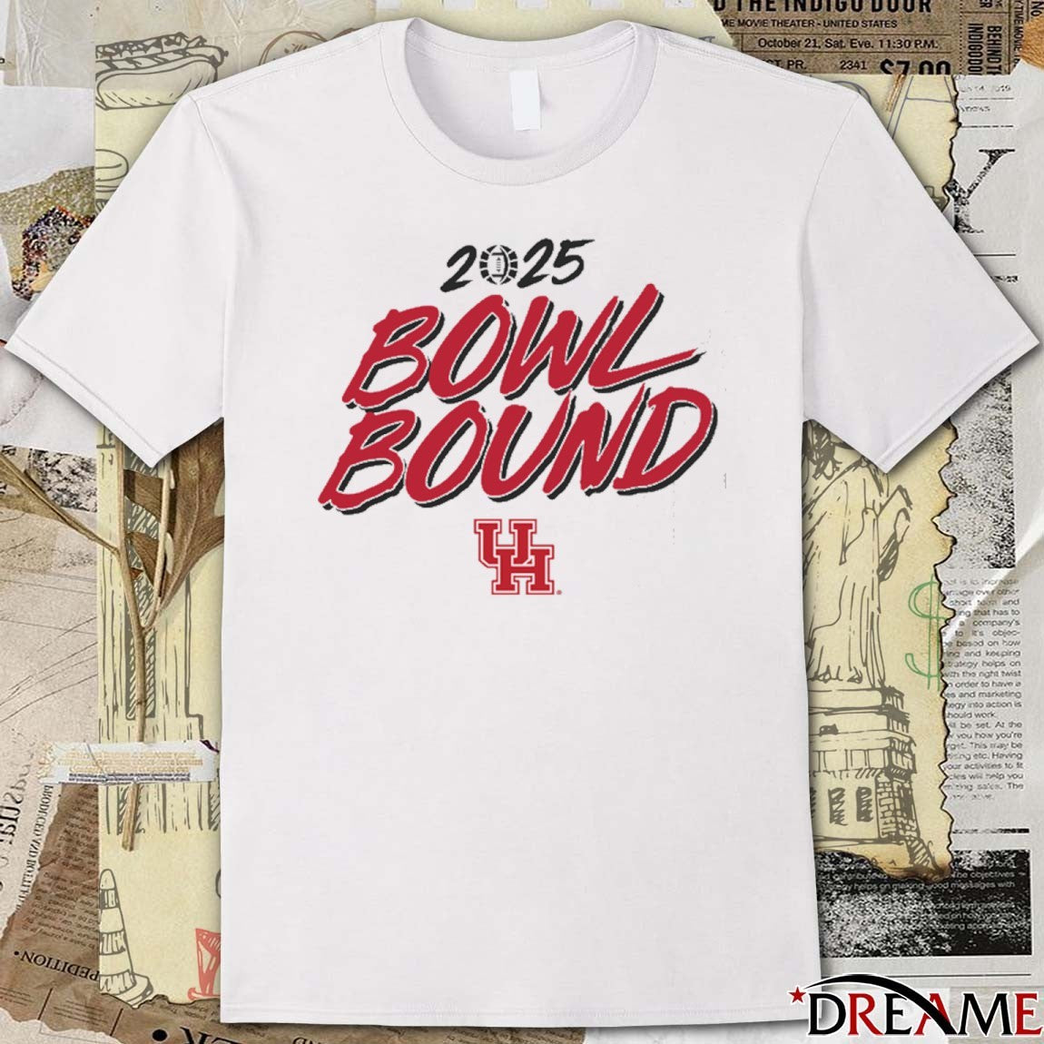 Houston Cougars football NCAA 2025 Bowl Bound Season t-shirt