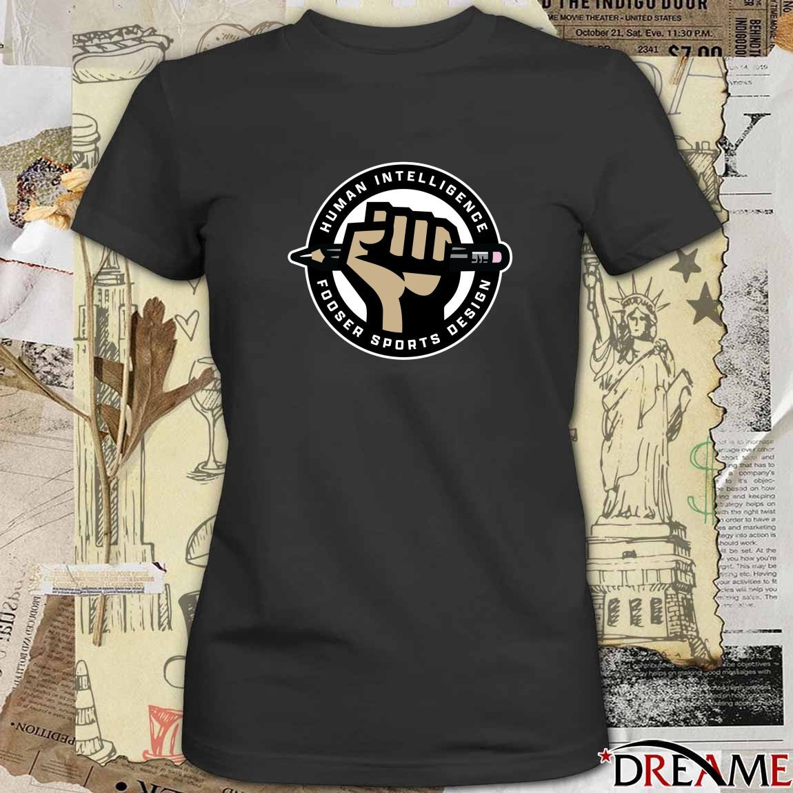 Human Intelligence Fooser Sports Design Logo t-shirt