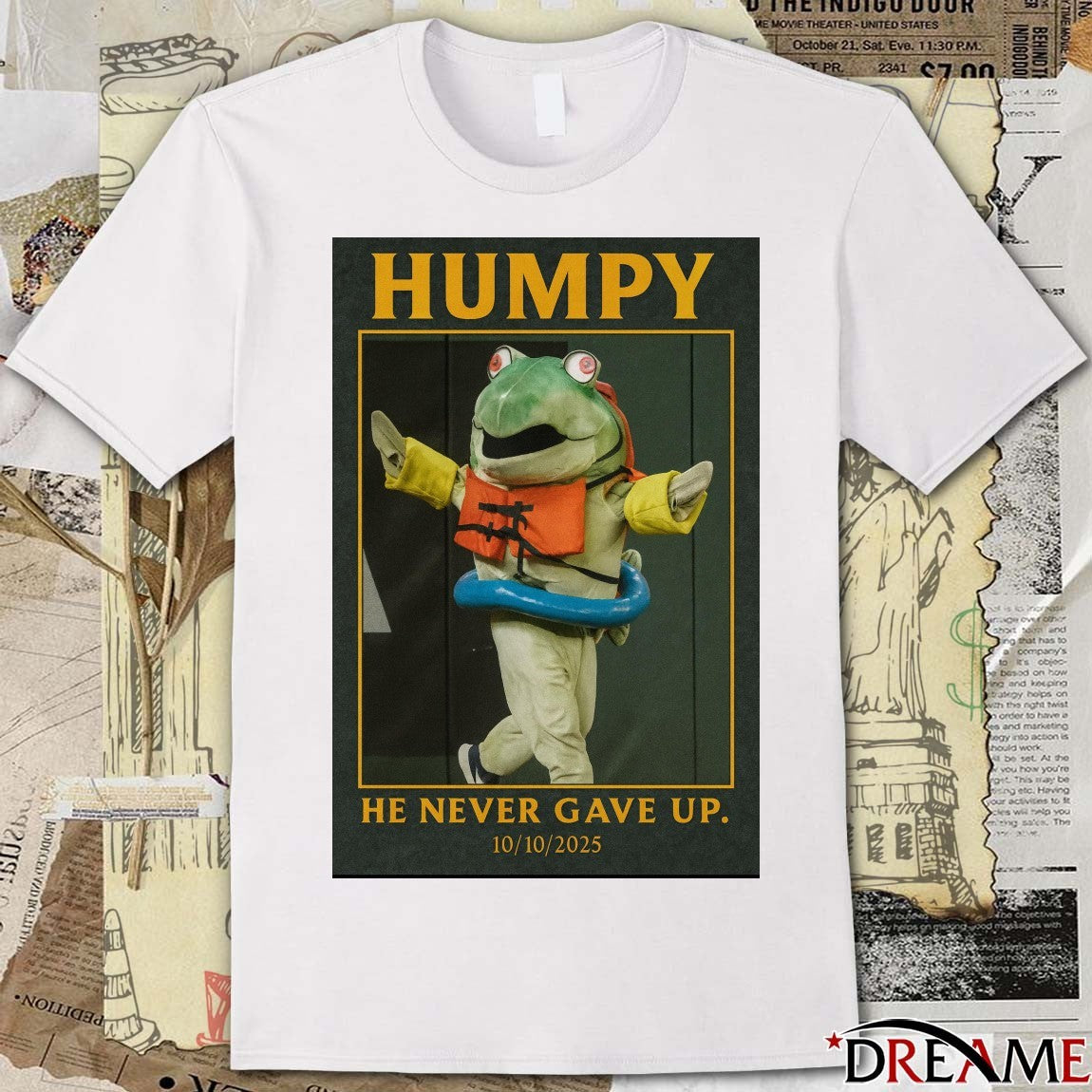 Humpy Salmon Seattle Mariners He Never Gave Up October 10 2025 Poster t-shirt