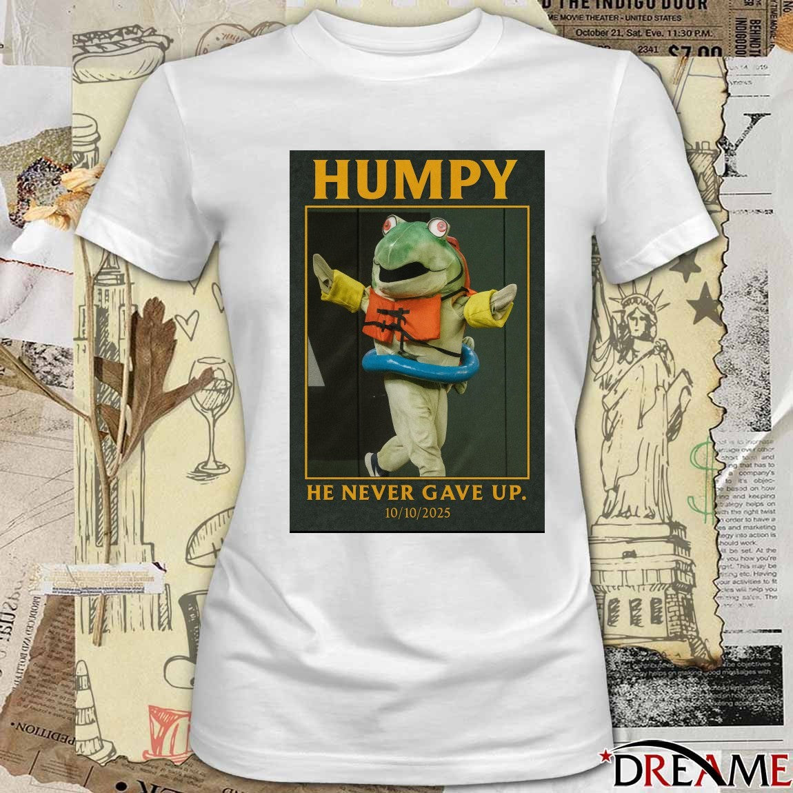 Humpy Salmon Seattle Mariners He Never Gave Up October 10 2025 Poster t-shirt