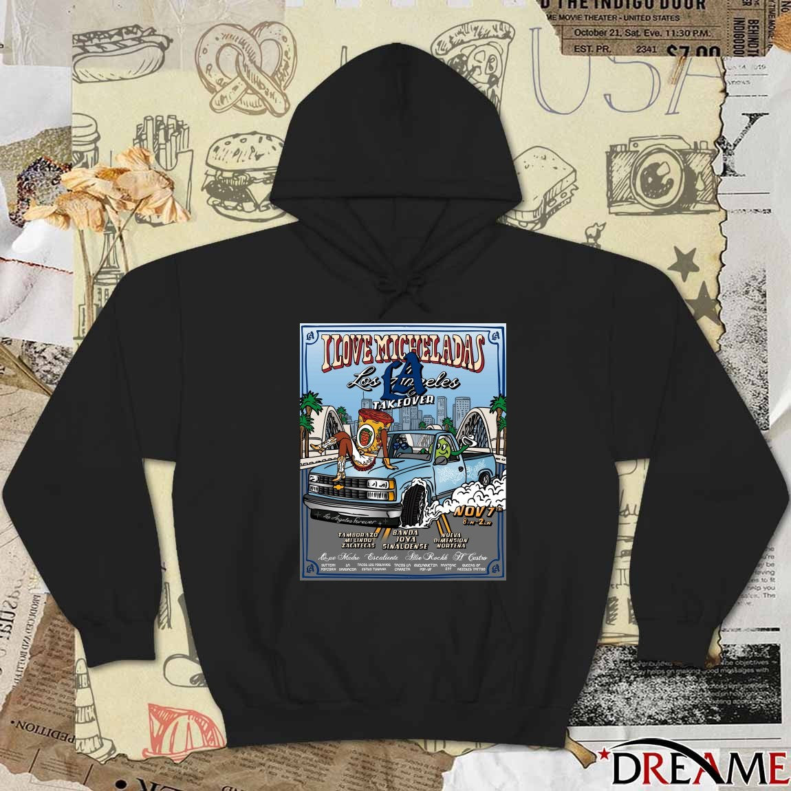I Love Micheladas X Pantone 294 Takeover November 7th 2025 Los Angeles Forever Poster t-shirt