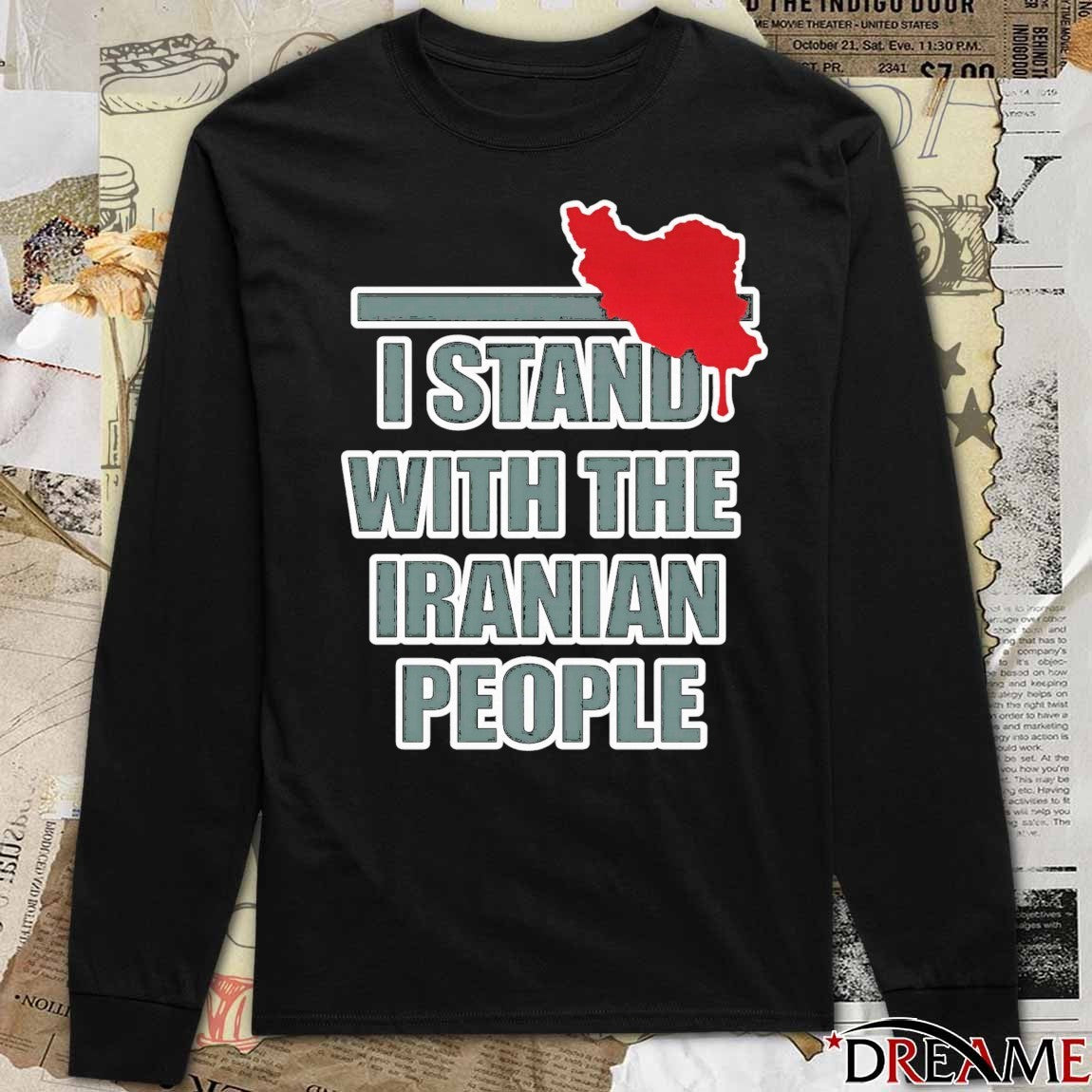 I Stand With The Iranian People – No War Iran 2026 Political t-shirt