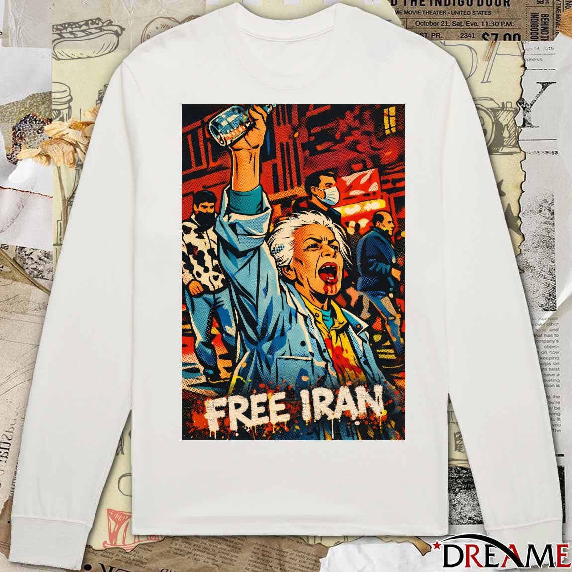 I Stand With The People Of Iran – Free Iran Poster Iran Revolution 2026 t-shirt