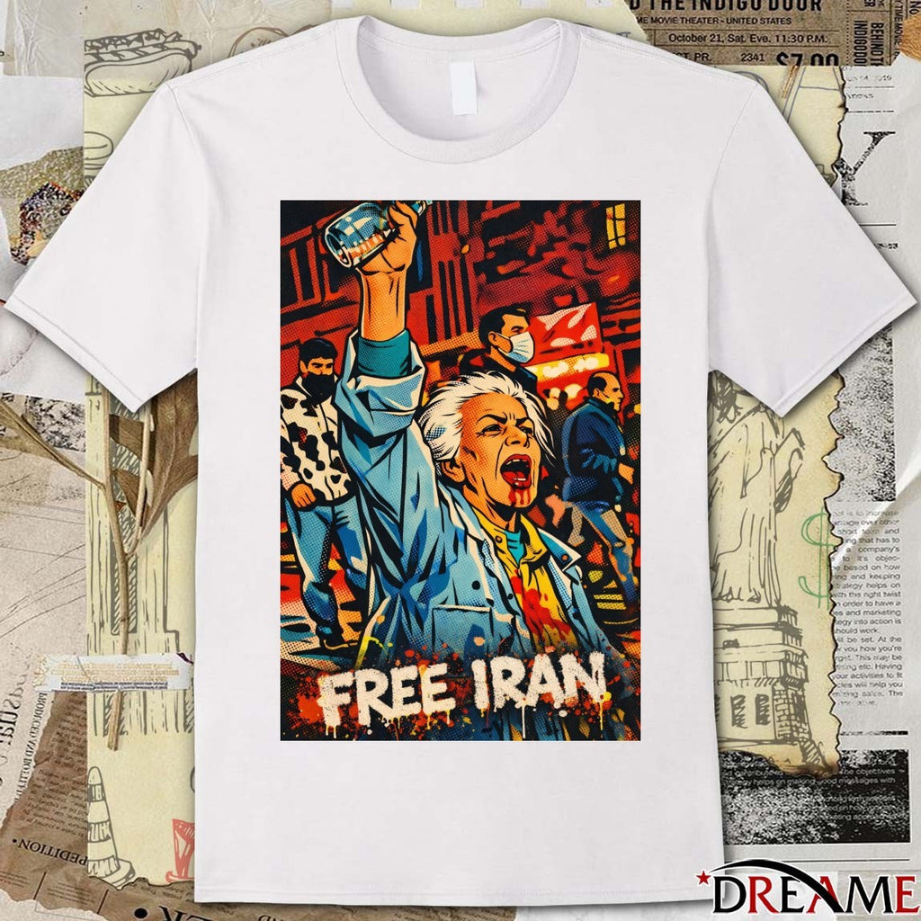 I Stand With The People Of Iran – Free Iran Poster Iran Revolution 2026 t-shirt