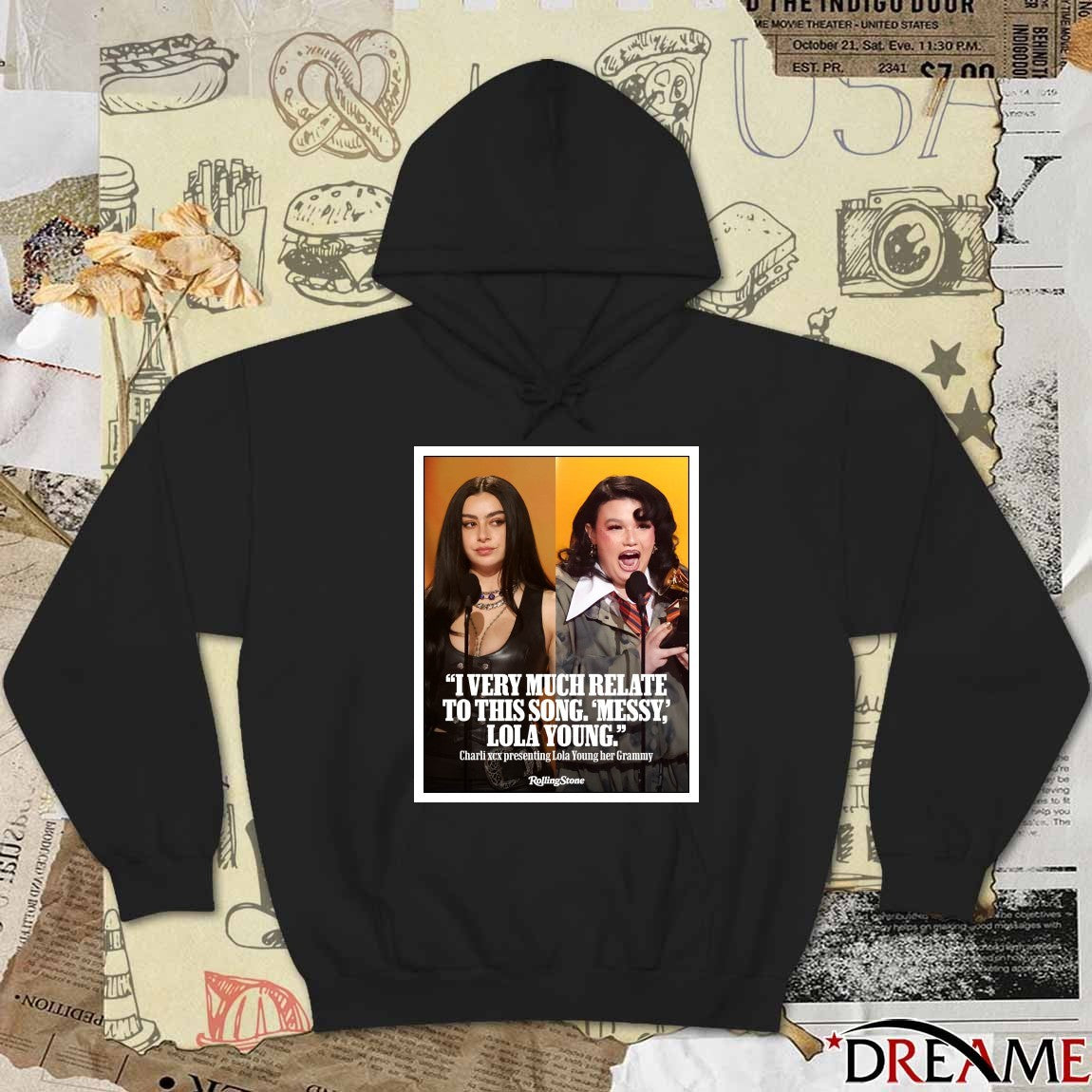 I Very Much Relate To This Song Messy Lola Young Charli XCX Presenting Lola Young Her Grammys Poster t-shirt