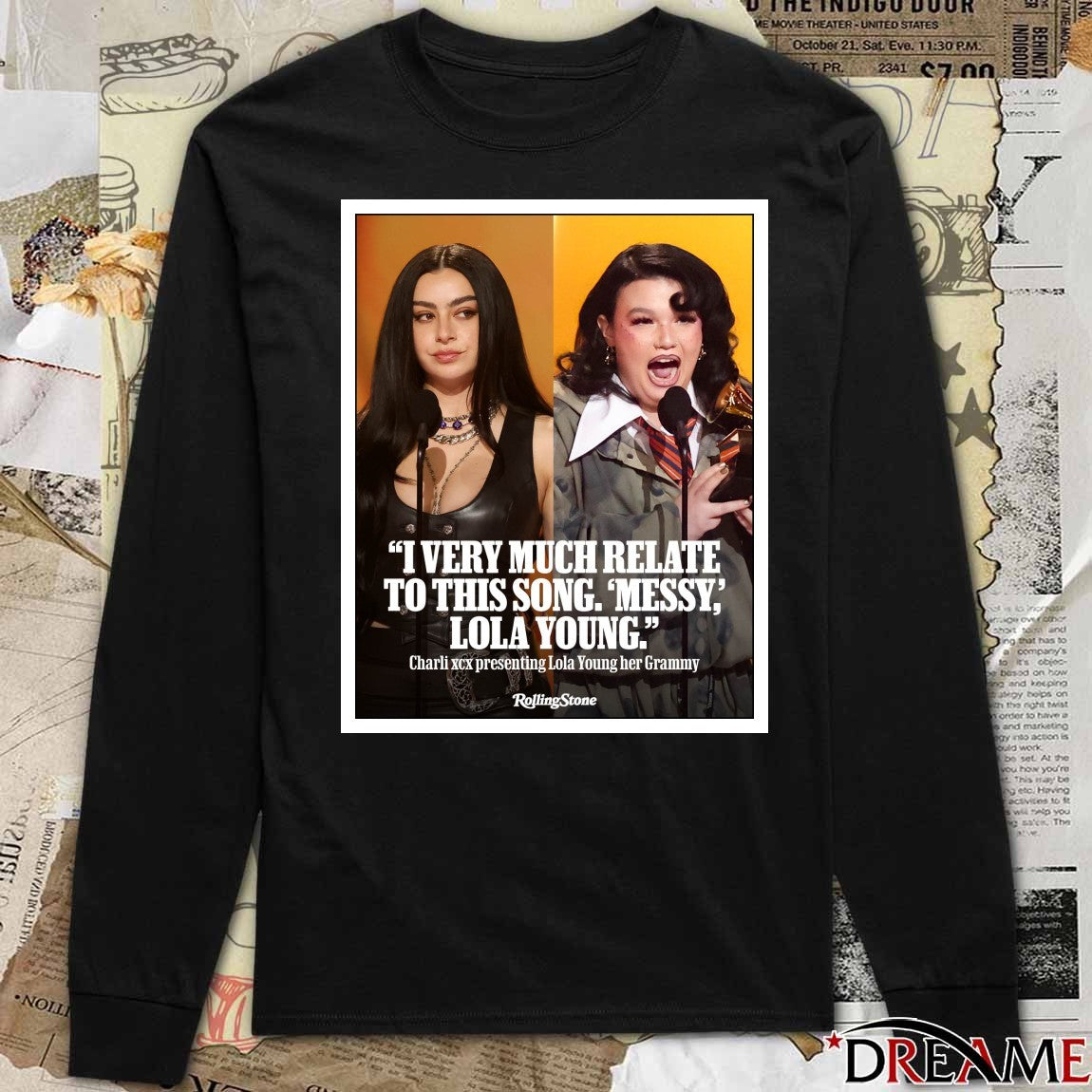 I Very Much Relate To This Song Messy Lola Young Charli XCX Presenting Lola Young Her Grammys Poster t-shirt