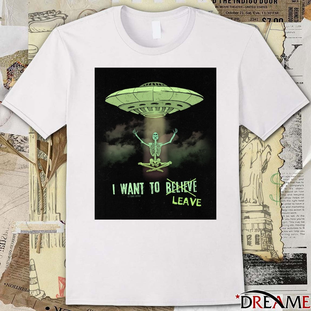 I Want To Leave The X-Files Poster t-shirt