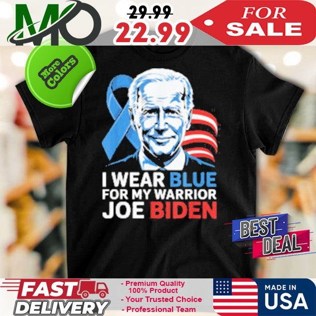 I Wear Light Blue For Biden Prostate Cancer Awareness Ribbon T-Shirt