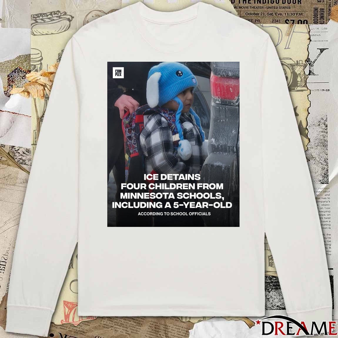 ICE Detains Four Children From Minnesota Schools Including A 5-Year-Old Poster t-shirt