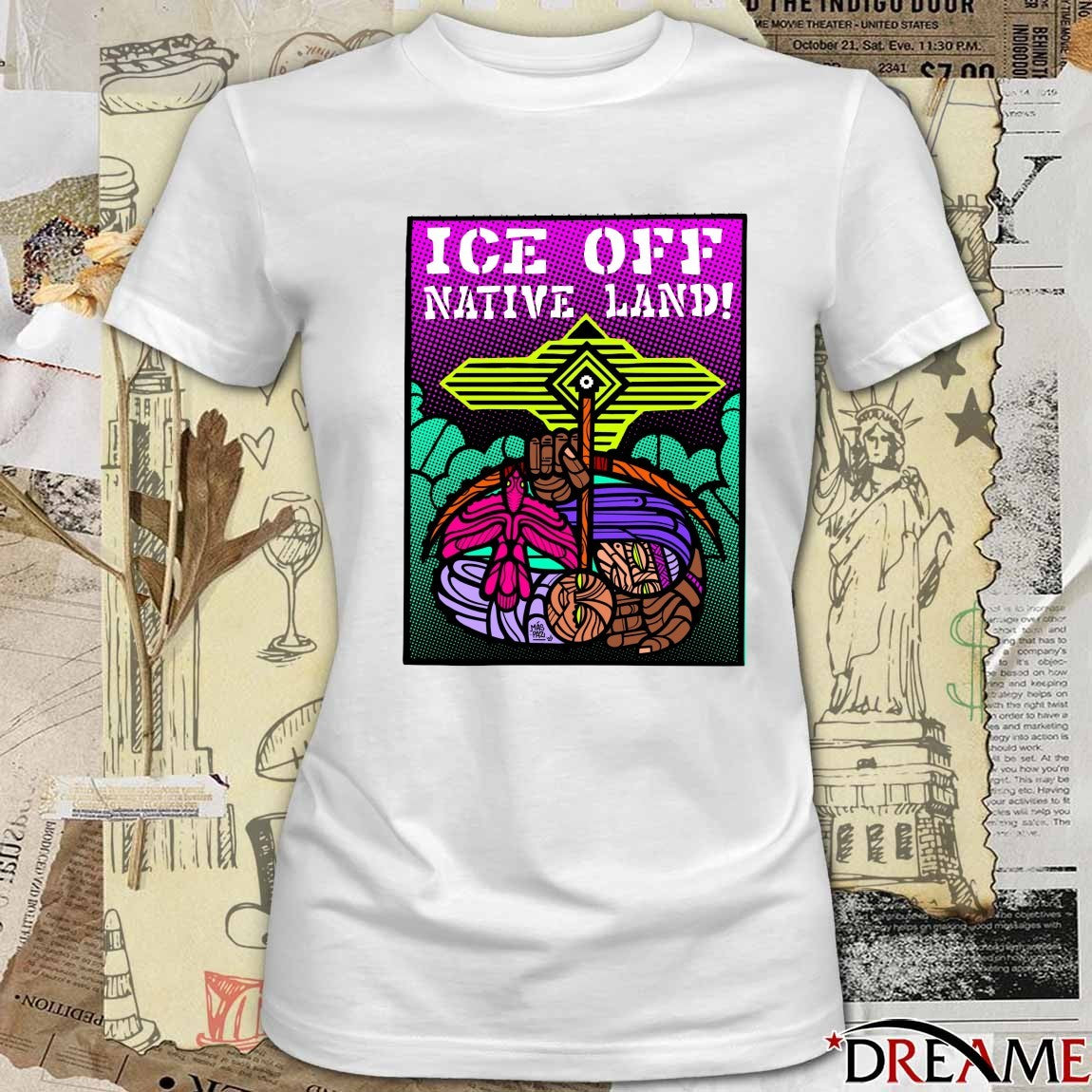 ICE Off Native Land Maspaz 2026 t-shirt
