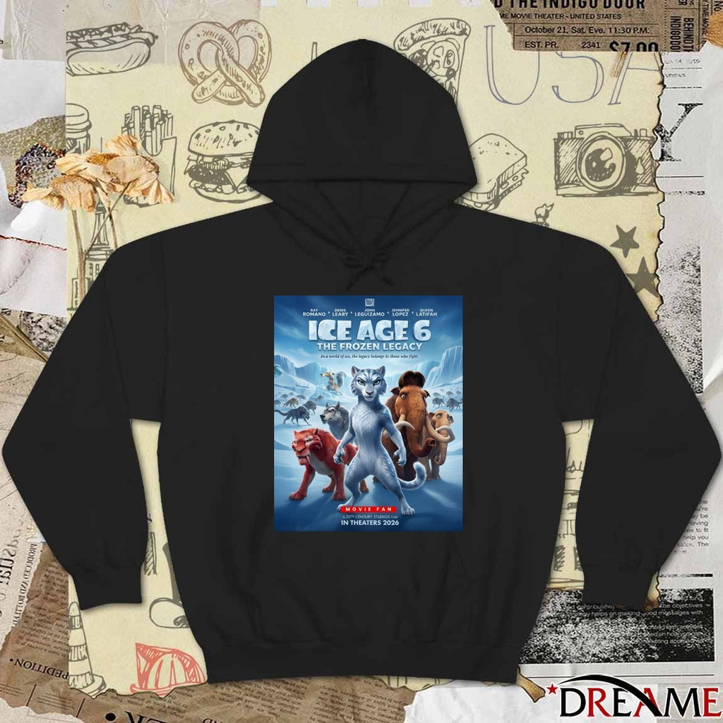 Ice Age 6 The Frozen Legacy A 20th Century Studios Film In Theaters 2026 Poster t-shirt