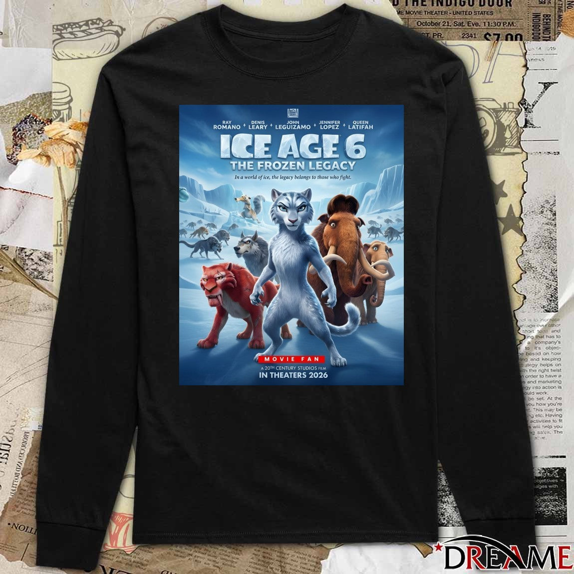 Ice Age 6 The Frozen Legacy A 20th Century Studios Film In Theaters 2026 Poster t-shirt